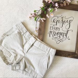 J. Crew Light Khaki Chino Shorts